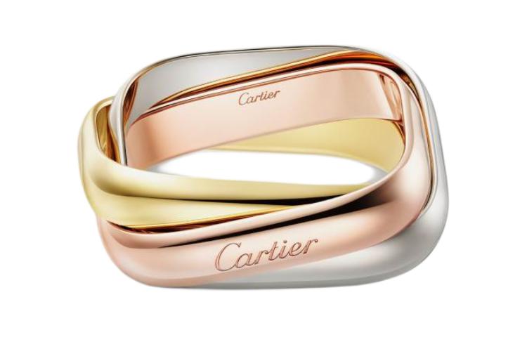 (Women) Cartier Trinity Ring  18K White Gold, Gold, Rose Gold Multicolor. B4240600 圖 5