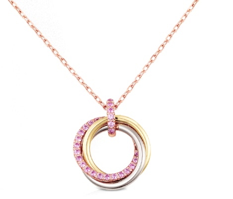 (W) 까르띠에 트리니티 스페셜 에디션 사파이어 18K 로즈 골드 여성 목걸이 B7224839 Shop (W) 까르띠에 트리니티 스페셜 에디션 사파이어 18K 로즈 골드 여성 목걸이 B7224839