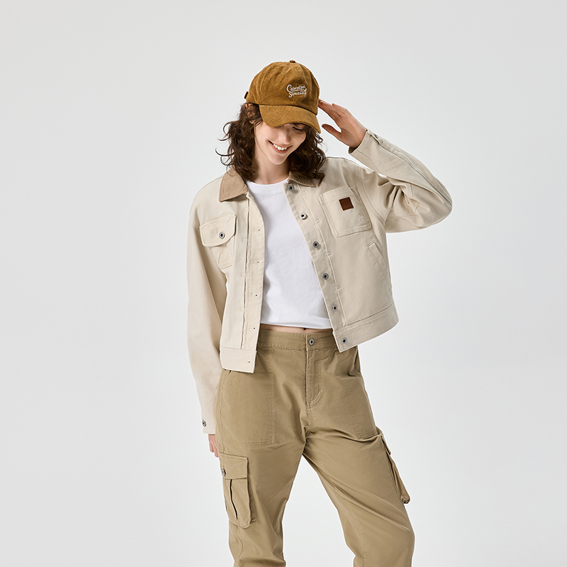 Sizing (W) Chaqueta Casual Cómoda de Estilo Workwear Lavado CAT FW24 Outdoor CN3JAU4W111