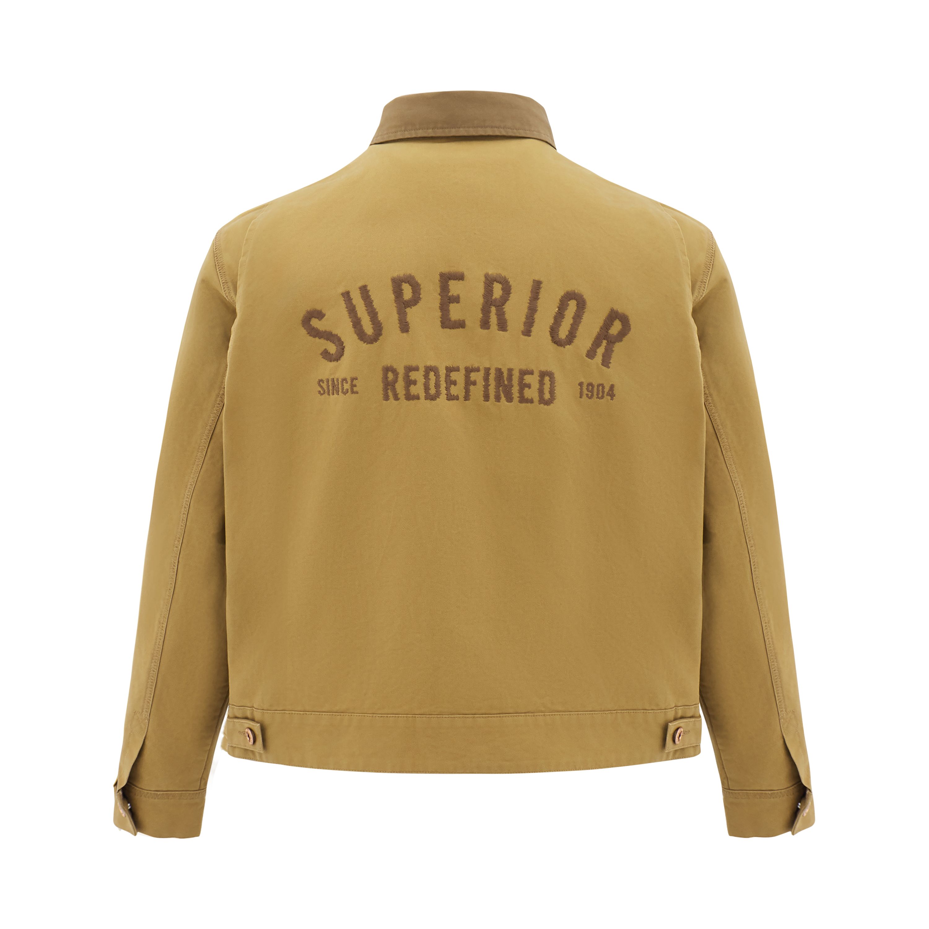 Lookbook (W) Chaqueta Casual CAT FW24 Retro Workwear Confort en Caqui Oscuro. CN3JAU4W121