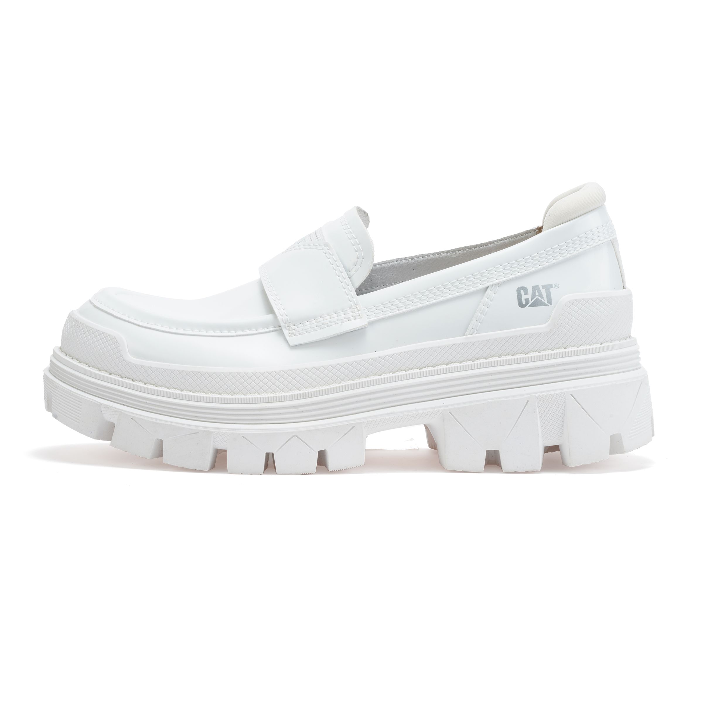 (W) CAT Hardwear Loafer 'Colorful Thick Sole Classic Leather White'