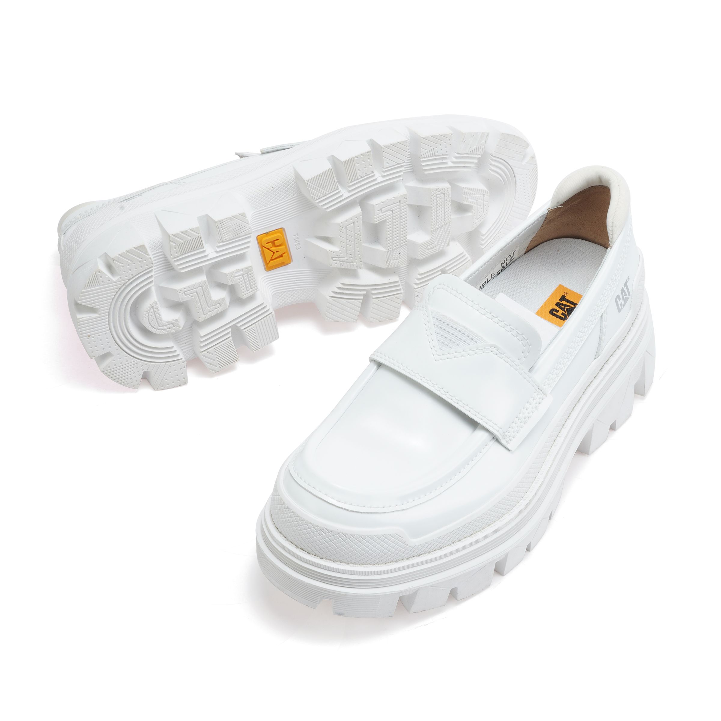 (W) CAT Hardwear Loafer 'Colorful Thick Sole Classic Leather White' 圖 3