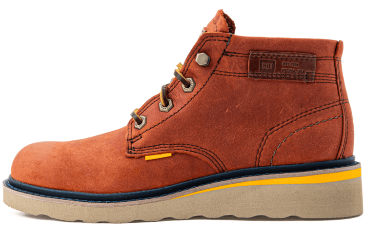 (W) CAT Jacks Mid 'Brown Red'