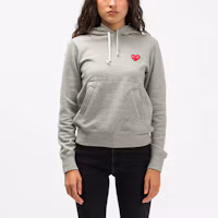 Shop (W) CDG Play 黑心標誌連帽衫 灰色 Comme des Garçons款式 AZ-T169-051-1