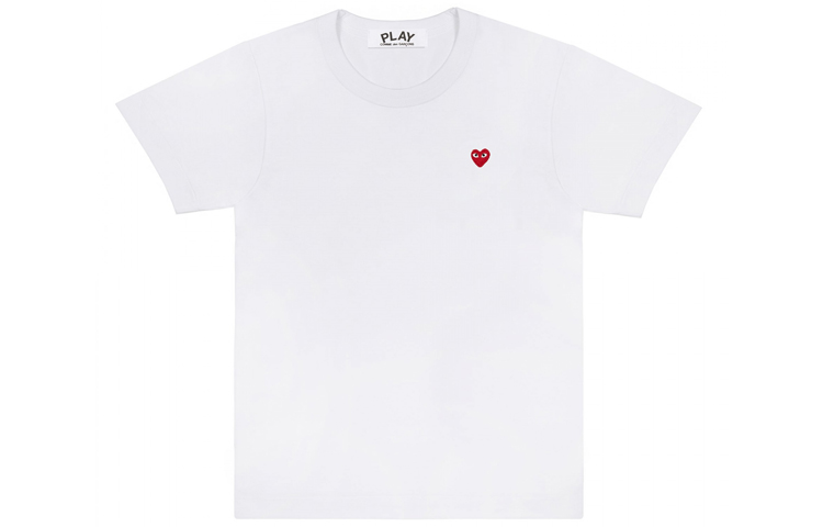 (Women) CDG Play Mini Heart T-Shirt White AZ-T199-051-2