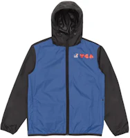 CDG Play Two-Tone Baseball Hoodie Jacket - Blue AZ-J505-051-2 CDG Play Two-Tone Baseball Hoodie Jacket - Blue AZ-J505-051-2