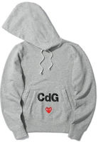 (Women) CDG Play x Comme des Garçons "Play Together" Logo Hoodie Grey AE-T103-051-1 (Women) CDG Play x Comme des Garçons "Play Together" Logo Hoodie Grey AE-T103-051-1