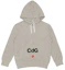 Order (W) CDG 플레이 x 꼼데가르송 "플레이 투게더" 로고 후드티 그레이 AE-T103-051-1