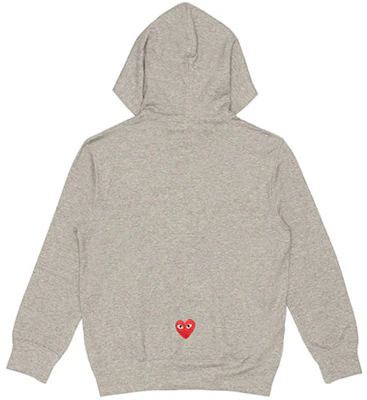 (W) CDG 플레이 x 꼼데가르송 "플레이 투게더" 로고 후드티 그레이 AE-T103-051-1 Lookbook (W) CDG 플레이 x 꼼데가르송 "플레이 투게더" 로고 후드티 그레이 AE-T103-051-1