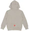 Lookbook (W) CDG 플레이 x 꼼데가르송 "플레이 투게더" 로고 후드티 그레이 AE-T103-051-1