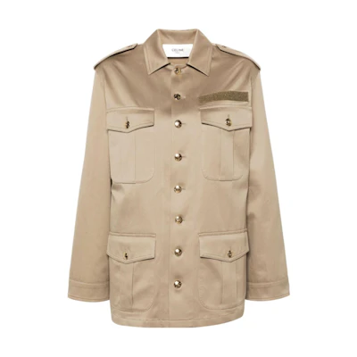 (Women) CELINE Beige Long Sleeve Single-Breasted Jacket 2W04B650V-04DB
