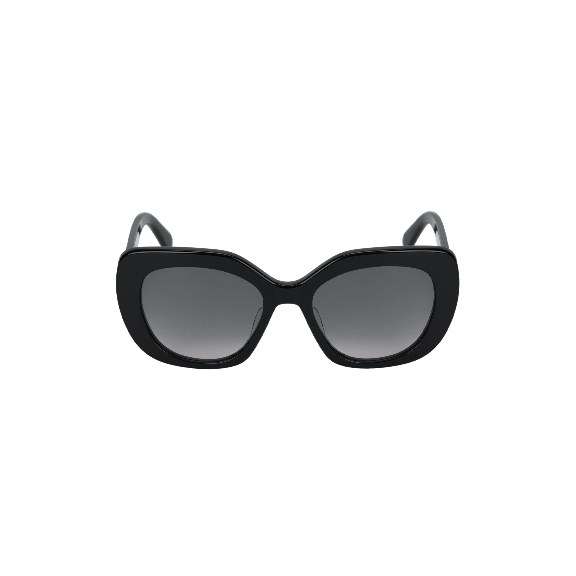 (Women) CELINE  Black Cat-Eye Sunglasses with Engraved Temples. CL40226U5501F