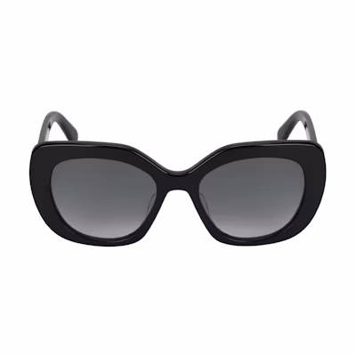 (Women) CELINE Black Cat-Eye Sunglasses with Engraved Temples. CL40226U5501F