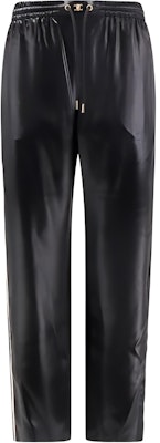 (Women) CELINE Black Glossy Straight-Leg Lace-Up Casual Pants 2P71A199Q-38NO Buy (Women) CELINE Black Glossy Straight-Leg Lace-Up Casual Pants 2P71A199Q-38NO