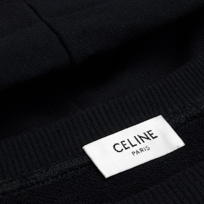 (Women) CELINE Black Hoodie with Logo Letter Print Design. 2Y70F670Q-38WL Purchase (Women) CELINE Black Hoodie with Logo Letter Print Design. 2Y70F670Q-38WL