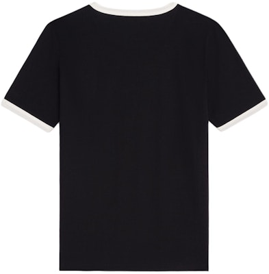 (Women) CELINE Black Letter Print Round Neck Casual T-Shirt. 2X872671Q-38AW Lookbook (Women) CELINE Black Letter Print Round Neck Casual T-Shirt. 2X872671Q-38AW
