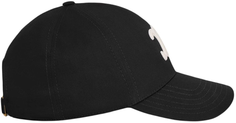 (Women) CELINE Black Logo Cotton Baseball Cap. 2AUT6969P.38NO Shop (Women) CELINE Black Logo Cotton Baseball Cap. 2AUT6969P.38NO