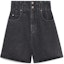 Order (Women) CELINE Black Loose Fit Cotton Denim Shorts. 2N633947F-38CH