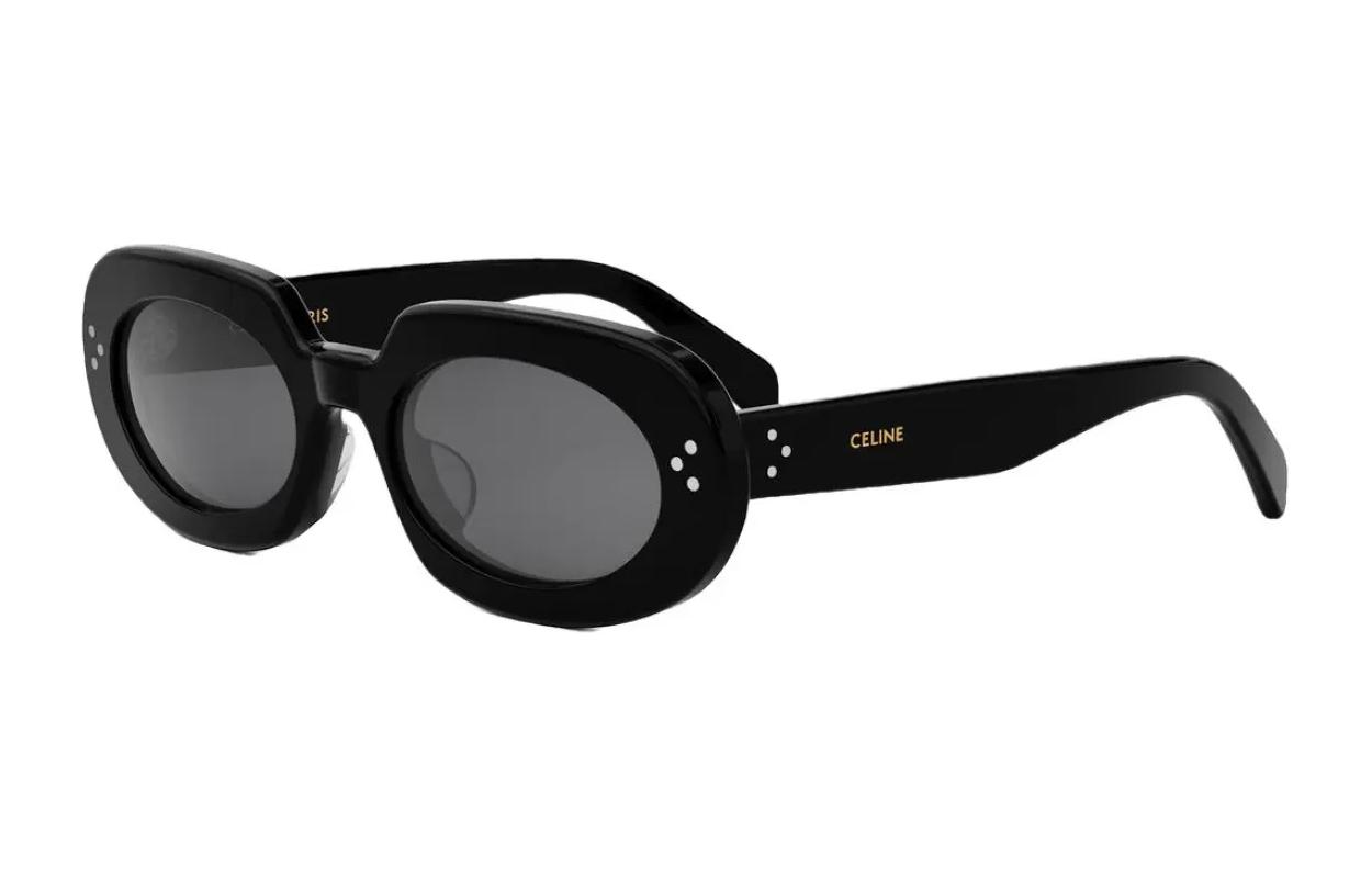 (Women) CELINE  Black Oval Sunglasses - Minimalist Plastic Design CL40276U01A