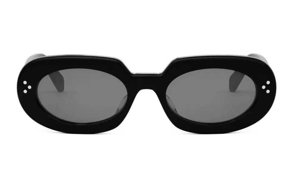 (Women) CELINE  Black Oval Sunglasses - Minimalist Plastic Design CL40276U01A 圖 3