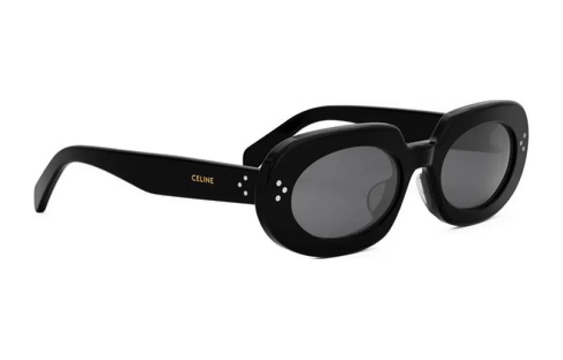 (Women) CELINE  Black Oval Sunglasses - Minimalist Plastic Design CL40276U01A 圖 4