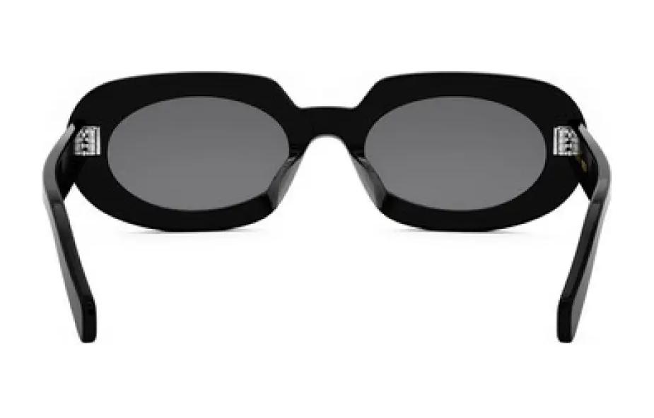 (Women) CELINE  Black Oval Sunglasses - Minimalist Plastic Design CL40276U01A 圖 6