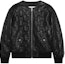 Order (Women) CELINE Black Plain Embroidered Triumph Zipper Leather Jacket. 2EI62583C-38NO