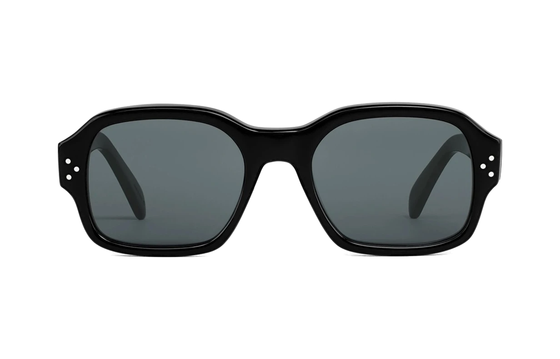 (Women) CELINE  Black Square Acetate Sunglasses with Decorative Temples CL40266U01A 圖 3