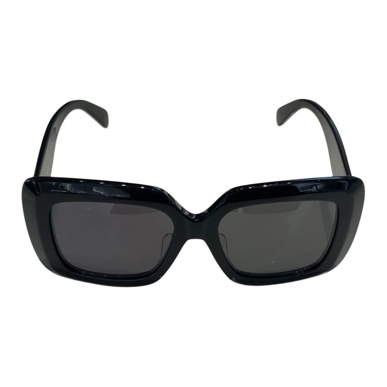 (Women) CELINE  Black Sunglasses with Logo and Irregular Frame Design. CL40263F5401A