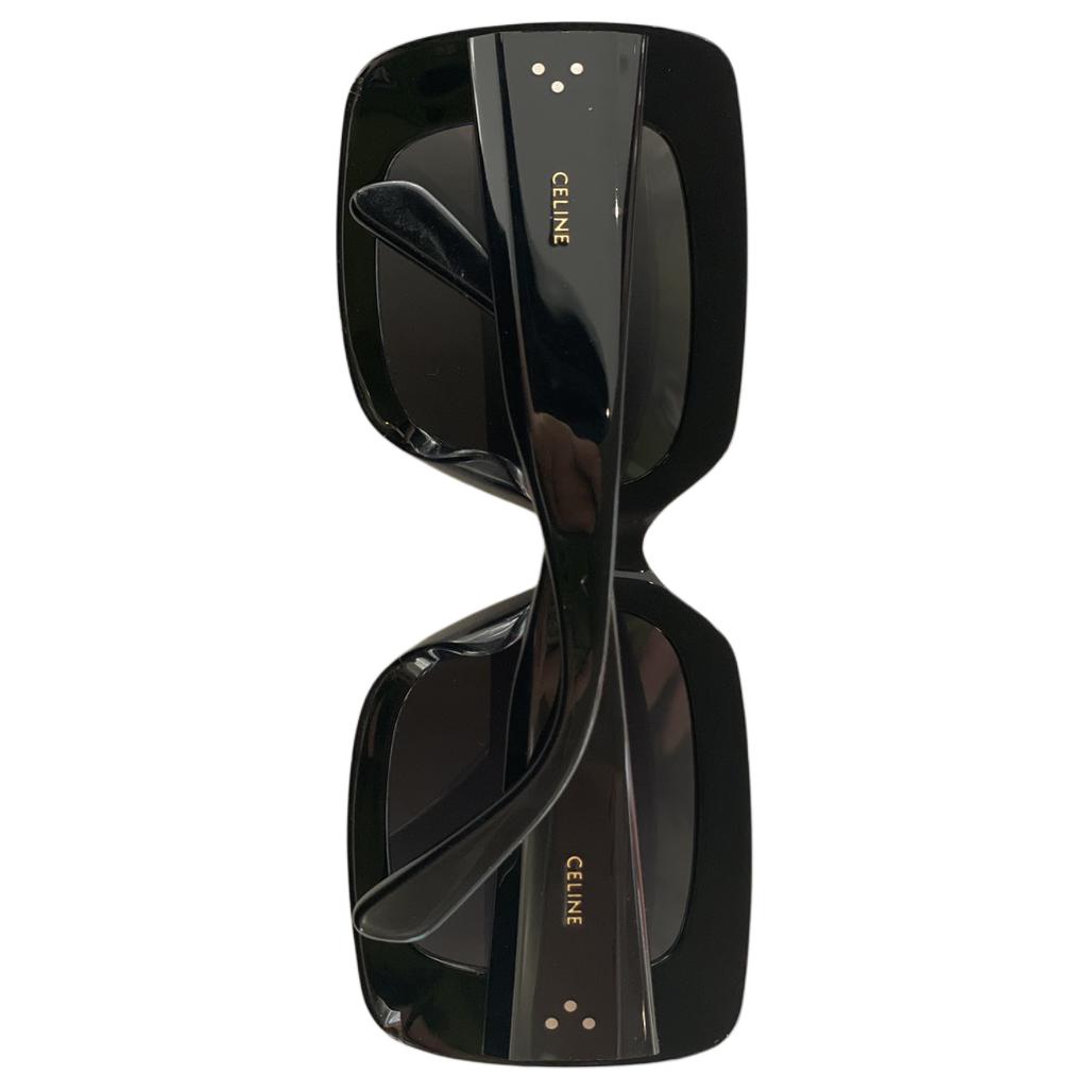 (Women) CELINE  Black Sunglasses with Logo and Irregular Frame Design. CL40263F5401A 圖 4