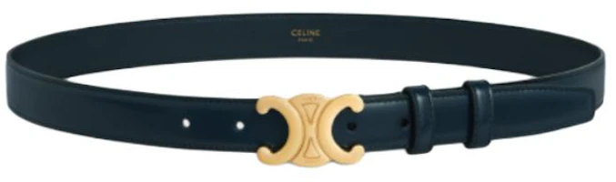 Lookbook (W) CELINE 藍色皮革腰帶搭配平滑扣環,寬度2.5CM。 45AK93A01.07OC