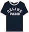 Buy (W) Celine Camiseta Azul de Manga Corta con Estampado de Logo. 2X779671Q-07OW