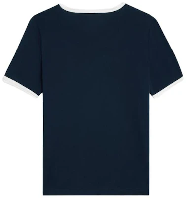 (W) Celine Camiseta Azul de Manga Corta con Estampado de Logo. 2X779671Q-07OW Lookbook (W) Celine Camiseta Azul de Manga Corta con Estampado de Logo. 2X779671Q-07OW