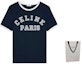 Shop (W) Celine Camiseta Azul de Manga Corta con Estampado de Logo. 2X779671Q-07OW