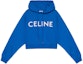 Buy (Women) CELINE Blue Logo Print Pullover Sweatshirt. 2Y06B670Q-07EX