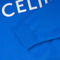 Details for (Women) CELINE Blue Logo Print Pullover Sweatshirt. 2Y06B670Q-07EX