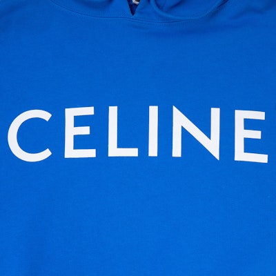 (Women) CELINE Blue Logo Print Pullover Sweatshirt. 2Y06B670Q-07EX Sizing (Women) CELINE Blue Logo Print Pullover Sweatshirt. 2Y06B670Q-07EX