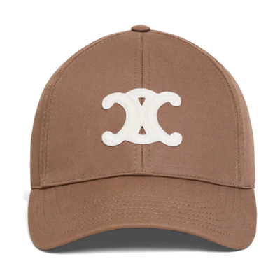 (Women) CELINE Brown Logo Pattern Baseball Cap 969P 2AUT6 19GA