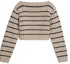 Order (W) CELINE 棕色條紋長袖短版毛衣。 2AD8M100W-07TM