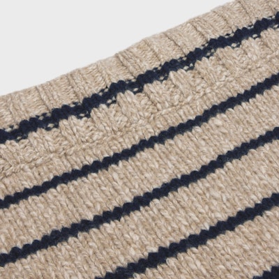 (W) CELINE 棕色條紋長袖短版毛衣。 2AD8M100W-07TM Lookbook (W) CELINE 棕色條紋長袖短版毛衣。 2AD8M100W-07TM