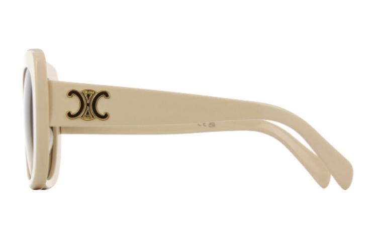(Women) CELINE  Butterfly Sunglasses with Logo Temples - White. CL40226U25F 圖 4