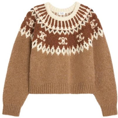 (W) 思琳 驼色刺绣圆领长袖毛衣 2ADJ7823V-02CM Order (W) 思琳 驼色刺绣圆领长袖毛衣 2ADJ7823V-02CM