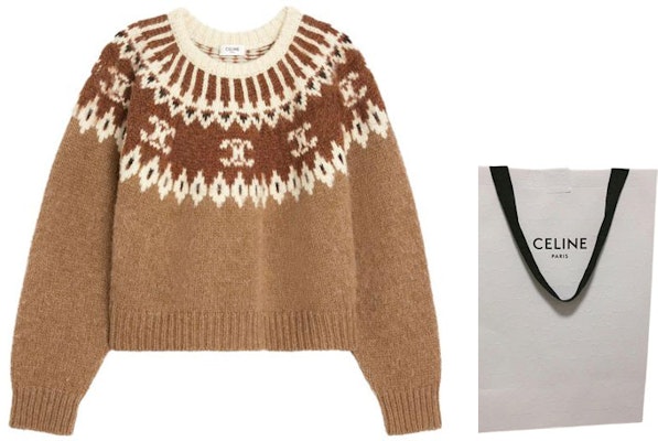 (W) 思琳 驼色刺绣圆领长袖毛衣 2ADJ7823V-02CM Shop (W) 思琳 驼色刺绣圆领长袖毛衣 2ADJ7823V-02CM