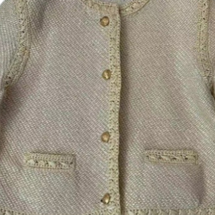 Purchase (W) CELINE 休閒長袖卡其色扣式外套。 2AE51920T-03NA