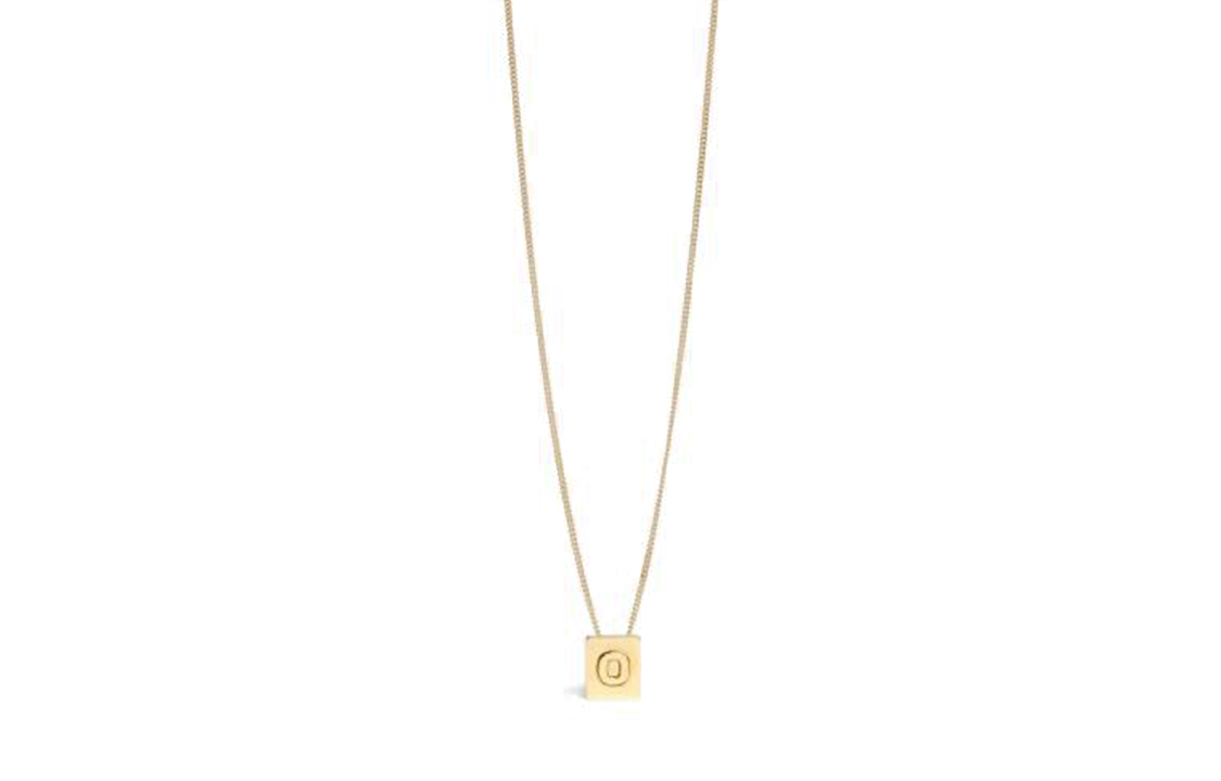 (Women) CELINE  Casual Minimalist Letter Necklace. 46N0O6BRA46OR