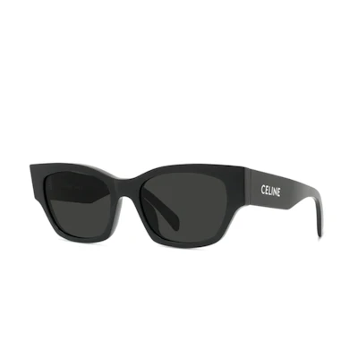(Women) CELINE Cat Eye Sunglasses Black Acetate with Logo Detail. CL40197U5401A