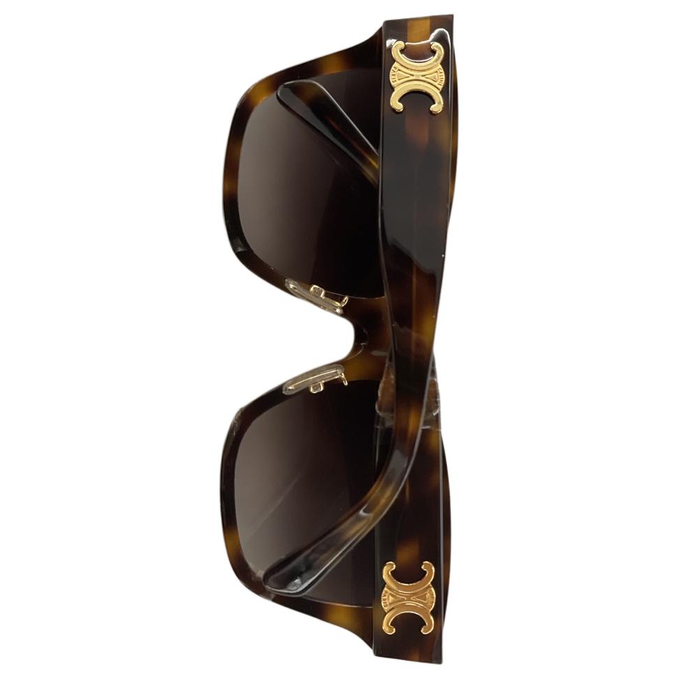 (Women) CELINE  Cat Eye Sunglasses Tortoiseshell Frame CL40253F5553K 圖 3