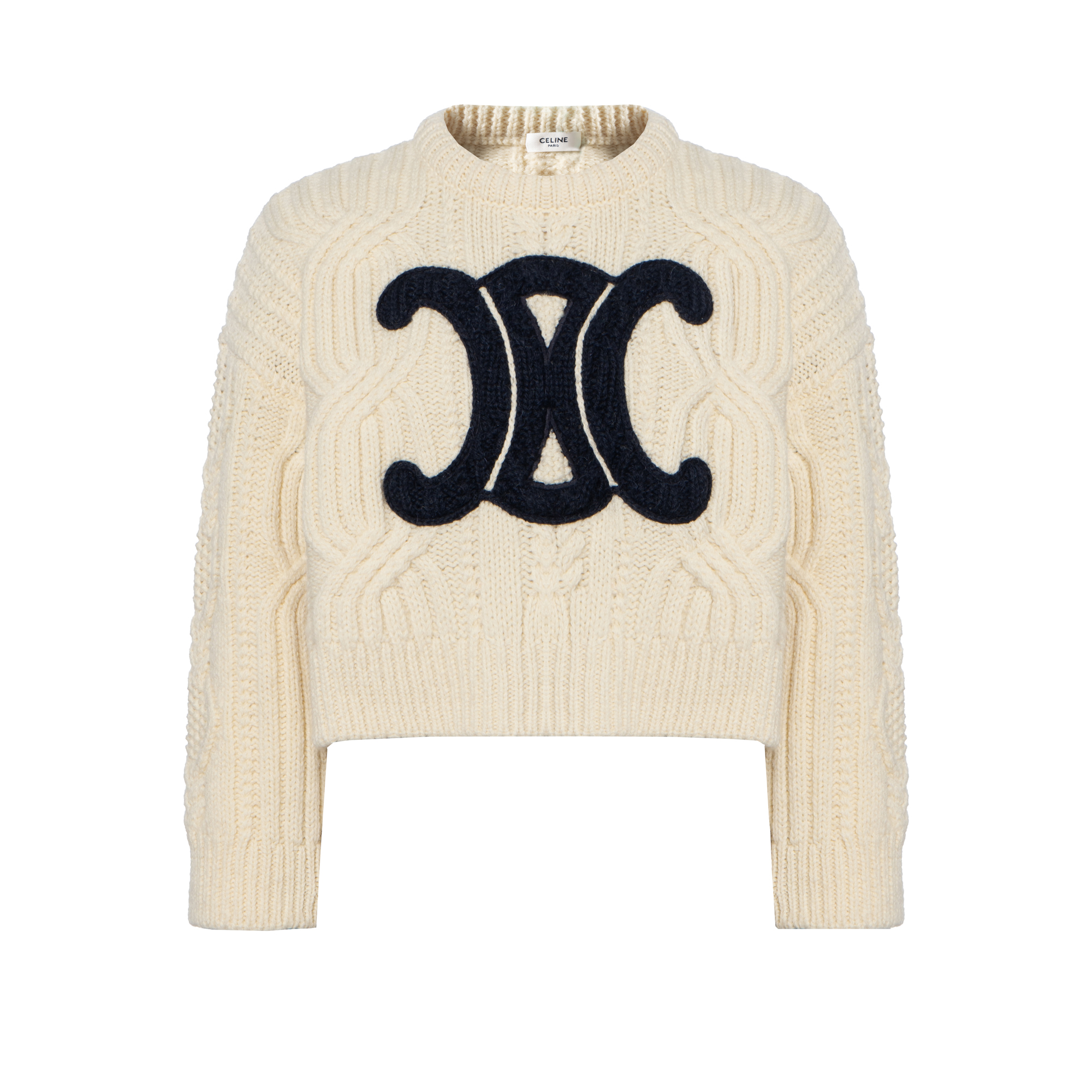 (Women) CELINE  Colorblock Knitted Loose Fit Sweater. 2AH87050V-01YV