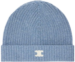 (Women) CELINE Cozy Minimalist Knit Beanie Light Blue 2AD95207O05BD (Women) CELINE Cozy Minimalist Knit Beanie Light Blue 2AD95207O05BD