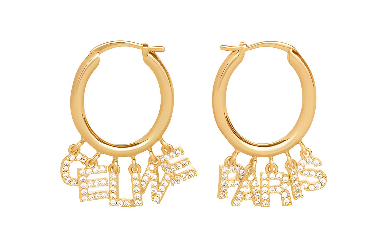 (Women) CELINE  Fashion Chic Versatile Brass Earrings 46X466BZI-35OR